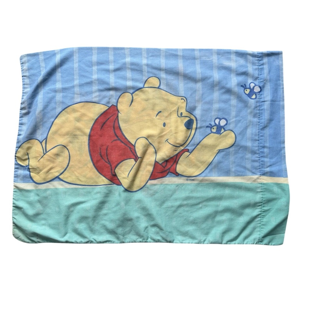 Vintage Winnie the Pooh & Tigger Doublesided Pillowcase Classic Disney‎